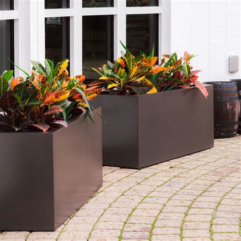 tree planter boxes metal|large planter boxes for trees.